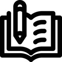 Learning, Writing, School Outline Icon vector