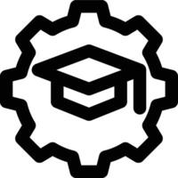 Engineering Education, Educational Engineering, Engineering Outline Icon vector