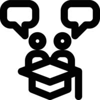 Communication Studies, Communication, Conversation Outline Icon vector
