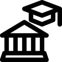College, University, School Outline Icon vector
