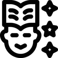 Priori Knowledge, Imagination, Creativity Outline Icon vector