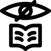 Secret, Knowledge, Forbidden Outline Icon vector