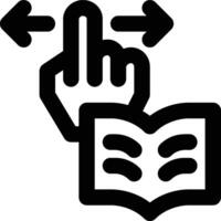 Kinesthetic Learning, Practice, Learning Outline Icon vector