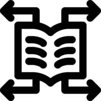 Learning Outcome, Sharing, Knowledge Outline Icon vector