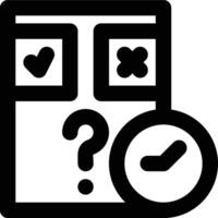 Quiz, Question, Assessment Outline Icon vector