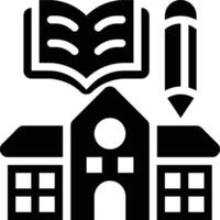 School, Learning, Study Glyph Solid Icon vector