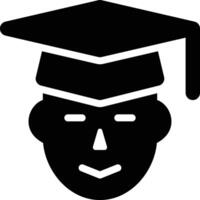 Academia, Student, Graduates Glyph Solid Icon vector