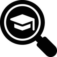 Analysis, Education, Research Glyph Solid Icon vector
