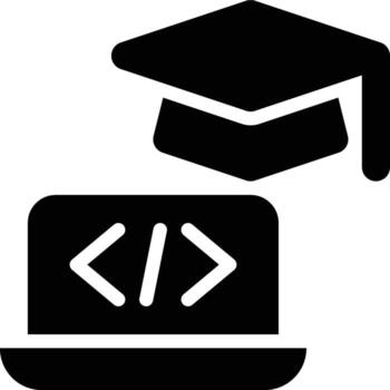 Computer Science, Informatics, Programming Glyph Solid Icon vector