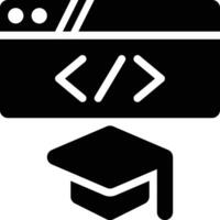 Web Development, Web Programming, Website Glyph Solid Icon vector