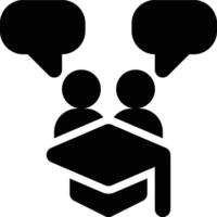 Communication Studies, Communication, Conversation Glyph Solid Icon vector