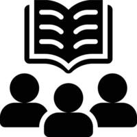 Collaborative, Social, Discussion Glyph Solid Icon vector