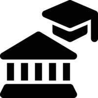 College, University, School Glyph Solid Icon vector