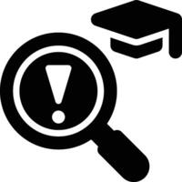 Problem Finding, Problem Discovery, Problem Glyph Solid Icon vector