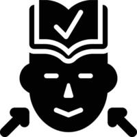 Understood, Understanding, Knowledge Glyph Solid Icon vector