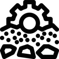 Geotechnical Engineering, Geotechnical, Engineering Outline Icon vector