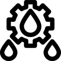 Hydraulic Engineering, Hydro Engineering, Water Outline Icon vector