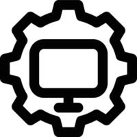 Computer Engineering, Software Engineering, Computer Outline Icon vector