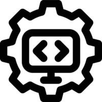 Software Engineering, Computer Engineering, Software Outline Icon vector