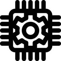Mechatronics, Engineering, Semiconductor Outline Icon vector