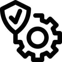 Safety Engineering, Security Engineering, Protection Outline Icon vector