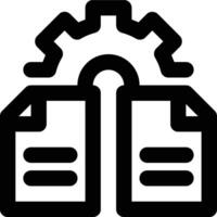 Information Engineering, Data Engineering, Engineering Outline Icon vector
