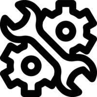 Mechanical Engineering, Mechanics, Engineering Outline Icon vector