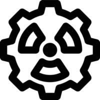Radiation Engineering, Nuclear Engineering, Radiation Outline Icon vector