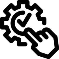 Validation, Verification, Engineering Outline Icon vector