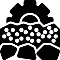 Geotechnical Engineering, Geotechnical, Engineering Glyph Solid Icon vector
