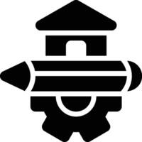 Architectural Engineering, Architecture, Civil Engineering Glyph Solid Icon vector