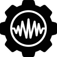 Signal Processing, Signal, Engineering Glyph Solid Icon vector