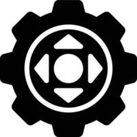 Control Engineering, Automation Engineering, Control System Glyph Solid Icon vector