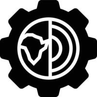 Geological Engineering, Geology, Engineering Glyph Solid Icon vector