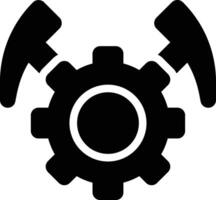 Mining, Engineering, Geological Engineering Glyph Solid Icon vector