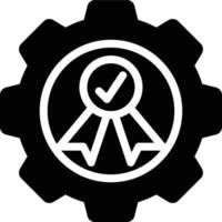 Quality Engineering, Quality Assurance, Engineering Glyph Solid Icon vector