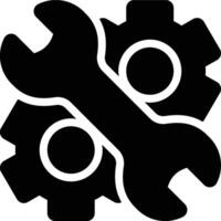Mechanical Engineering, Mechanics, Engineering Glyph Solid Icon vector