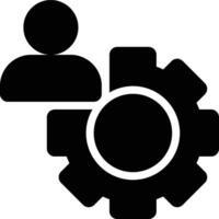 Personalization, Engineering, Social Engineering Glyph Solid Icon vector