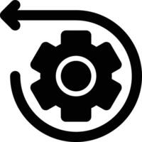 Reverse Engineering, Back Engineering, Engineering Glyph Solid Icon vector