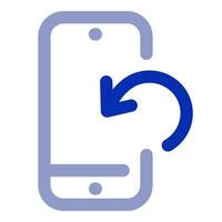 Mobile Refresh and phone icon vector
