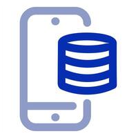 Mobile Server and phone vector