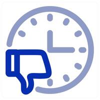 Dislike Time and clock vector