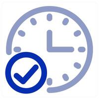 Right Time and clock icon vector