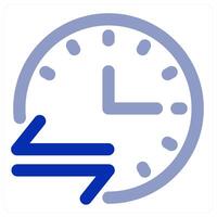 Time Sync and clock icon vector