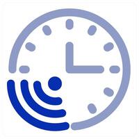 Wifi Time and clock icon vector