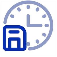 Time Drive and clock vector