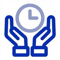 Time and hourglass concept icon vector