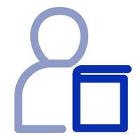 User Book and profile vector