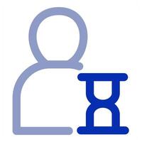 User Time and profile icon vector