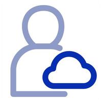 Cloud User and profile vector